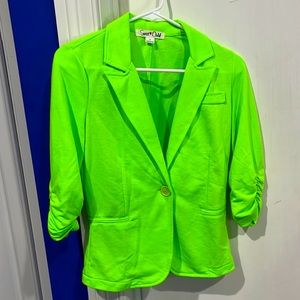Neon green blazer